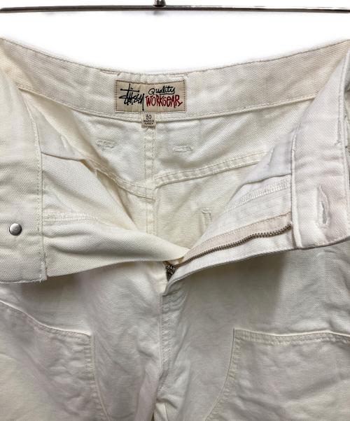 stussy（ステューシー）stussy (ステューシー) Canvas workwear trousers ホワイト サイズ:30の古着・服飾アイテム