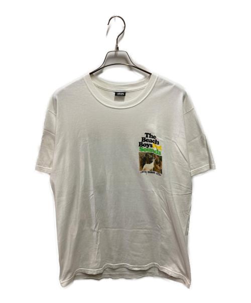 stussy（ステューシー）stussy (ステューシー) Beach boys sound tee ホワイト サイズ:Ｌの古着・服飾アイテム