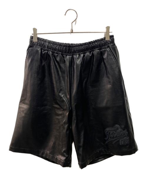 FUBU（フブ）FUBU (フブ) FAUX LEATHER SHORT PANTS ブラック サイズ:Lの古着・服飾アイテム