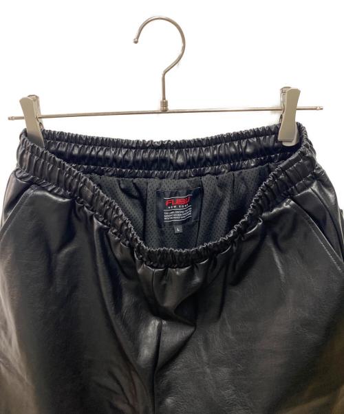 FUBU（フブ）FUBU (フブ) FAUX LEATHER SHORT PANTS ブラック サイズ:Lの古着・服飾アイテム