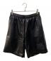 FUBU（フブ）の古着「FAUX LEATHER SHORT PANTS」｜ブラック