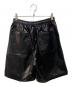 FUBU (フブ) FAUX LEATHER SHORT PANTS ブラック サイズ:L：7000円