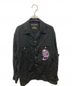 WACKO MARIA×56 TATTOO STUDIOワコマリア×56 タトゥースタジオ）の古着「50’S SHIRT L/S」｜ブラック