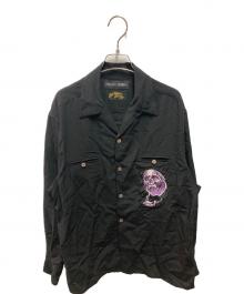 WACKO MARIA×56 TATTOO STUDIO（ワコマリア×56 タトゥースタジオ）の古着「50’S SHIRT L/S」｜ブラック
