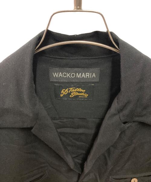 WACKO MARIA（ワコマリア）WACKO MARIA (ワコマリア) 56 TATTOO STUDIO (56 タトゥースタジオ) 50’S SHIRT L/S ブラック サイズ:Mの古着・服飾アイテム