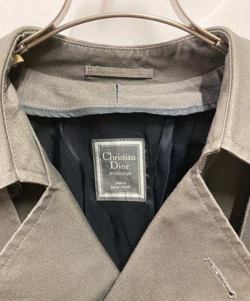 Christian Dior MONSIEUR（クリスチャンディオールムッシュ）Christian Dior MONSIEUR (クリスチャンディオールムッシュ) ダブルトレンチコート グレー サイズ:40の古着・服飾アイテム