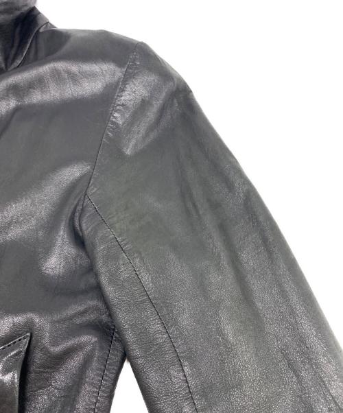 EKAM（エカム）EKAM (エカム) シープスキンレザージャケット ブラック サイズ:Sの古着・服飾アイテム