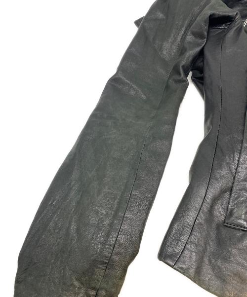 EKAM（エカム）EKAM (エカム) シープスキンレザージャケット ブラック サイズ:Sの古着・服飾アイテム