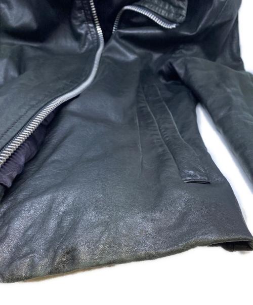 EKAM（エカム）EKAM (エカム) シープスキンレザージャケット ブラック サイズ:Sの古着・服飾アイテム