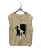 MacMahon Knitting Millsマクマホン ニッティングミルズ）の古着「ニットベスト」｜ベージュ