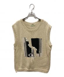 MacMahon Knitting Mills（マクマホン ニッティングミルズ）の古着「ニットベスト」｜ベージュ