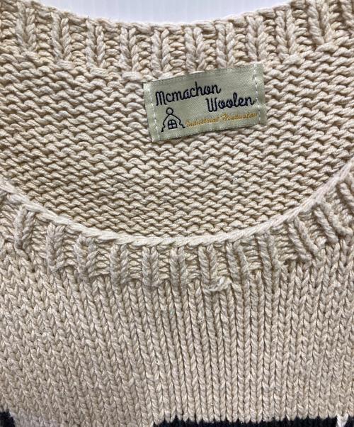 MacMahon Knitting Mills（マクマホン ニッティングミルズ）MacMahon Knitting Mills (マクマホン ニッティングミルズ) ニットベスト ベージュ サイズ:Freeの古着・服飾アイテム