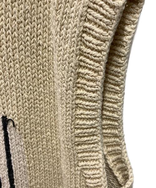 MacMahon Knitting Mills（マクマホン ニッティングミルズ）MacMahon Knitting Mills (マクマホン ニッティングミルズ) ニットベスト ベージュ サイズ:Freeの古着・服飾アイテム