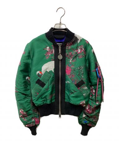 中古・古着通販】DIESEL (ディーゼル) 刺繍ボンバージャケット 