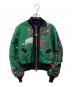 DIESEL（ディーゼル）の古着「刺繍ボンバージャケット」｜グリーン