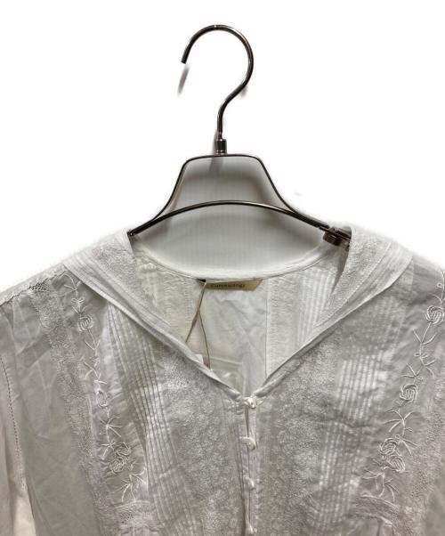 Curensology（カレンソロジー）Curensology (カレンソロジー) レーヨンレースチュニック ホワイト サイズ:ＦＲＥＥ 未使用品の古着・服飾アイテム