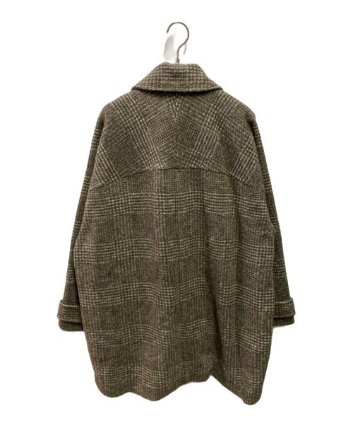 Spick and Span（スピック＆スパン）Spick and Span (スピック＆スパン) Wスライバーチェックハーフコート グリーン サイズ:38 未使用品の古着・服飾アイテム