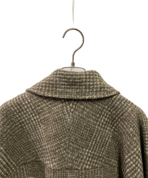 Spick and Span（スピック＆スパン）Spick and Span (スピック＆スパン) Wスライバーチェックハーフコート グリーン サイズ:38 未使用品の古着・服飾アイテム