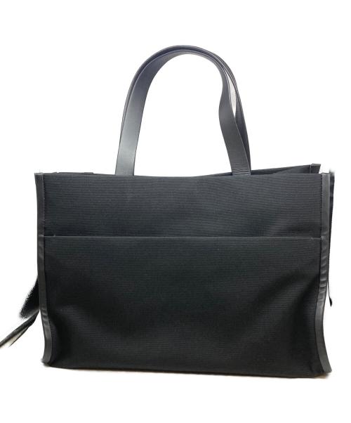ZEGNA（ゼニア）ZEGNA (ゼニア) COTTON AND LEATHER TOTE BAG ブラック 未使用品の古着・服飾アイテム