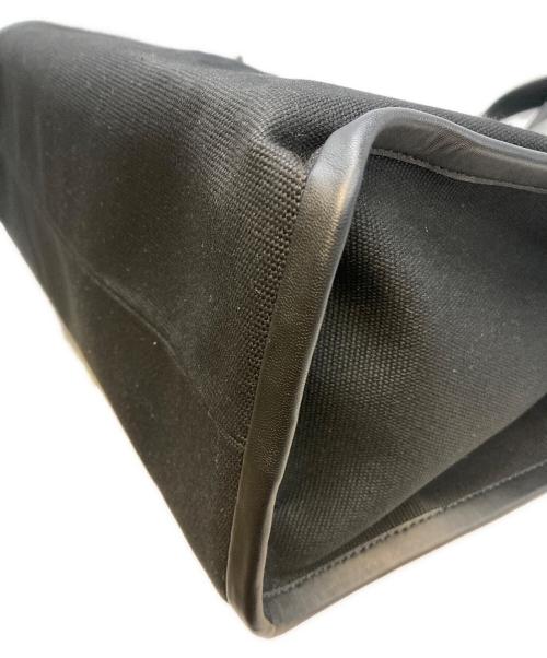 ZEGNA（ゼニア）ZEGNA (ゼニア) COTTON AND LEATHER TOTE BAG ブラック 未使用品の古着・服飾アイテム