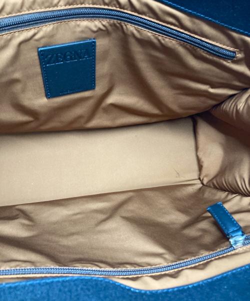 ZEGNA（ゼニア）ZEGNA (ゼニア) COTTON AND LEATHER TOTE BAG ブラック 未使用品の古着・服飾アイテム