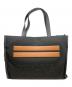 ZEGNA（ゼニア）の古着「COTTON AND LEATHER TOTE BAG」｜ブラック