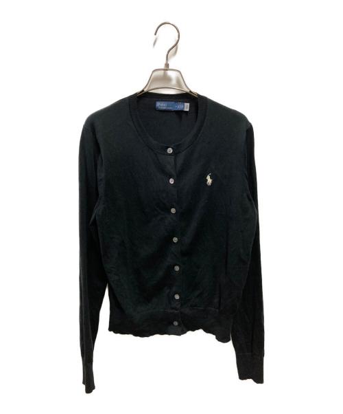 POLO RALPH LAUREN（ポロ・ラルフローレン）POLO RALPH LAUREN (ポロ・ラルフローレン) クルーネックカーディガン ブラック サイズ:Ｍの古着・服飾アイテム