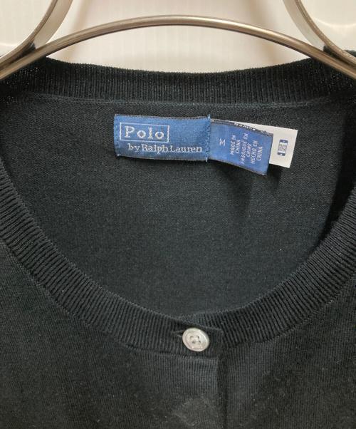POLO RALPH LAUREN（ポロ・ラルフローレン）POLO RALPH LAUREN (ポロ・ラルフローレン) クルーネックカーディガン ブラック サイズ:Ｍの古着・服飾アイテム