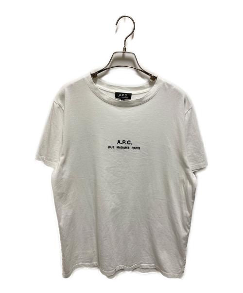 A.P.C.（アーペーセー）A.P.C. (アーペーセー) Petite Rue Madame Tシャツ ホワイト サイズ:Mの古着・服飾アイテム