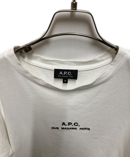 A.P.C.（アーペーセー）A.P.C. (アーペーセー) Petite Rue Madame Tシャツ ホワイト サイズ:Mの古着・服飾アイテム