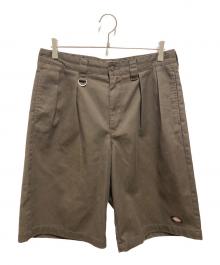 Dickies×SEDAN ALL-PURPOSE（ディッキーズ×セダンオールパーパス）の古着「Tuck Wide Shorts」｜ブラウン