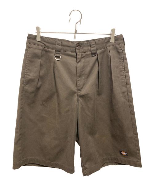 Dickies（ディッキーズ）Dickies (ディッキーズ) SEDAN ALL-PURPOSE (セダンオールパーパス) Tuck Wide Shorts ブラウン サイズ:Lの古着・服飾アイテム