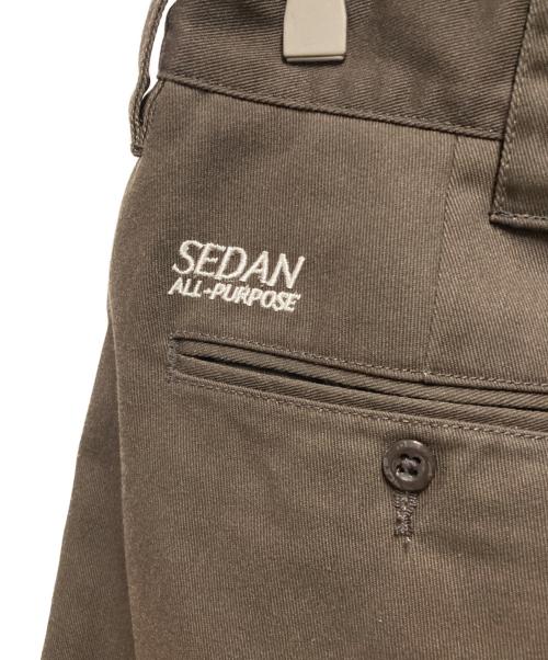 Dickies（ディッキーズ）Dickies (ディッキーズ) SEDAN ALL-PURPOSE (セダンオールパーパス) Tuck Wide Shorts ブラウン サイズ:Lの古着・服飾アイテム