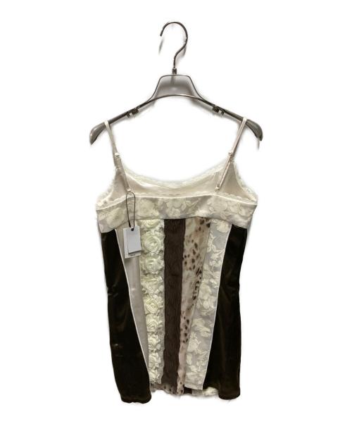 LAGUA GEM（ラグアジェム）LAGUA GEM (ラグアジェム) LILI PATCH WORK キャミソール ベージュ サイズ:S 未使用品の古着・服飾アイテム
