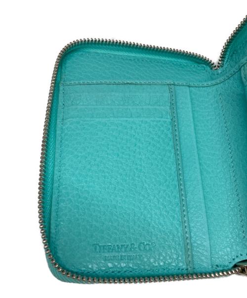 TIFFANY & Co.（ティファニー）TIFFANY & Co. (ティファニー) ラウンドファスナー財布 ブルーの古着・服飾アイテム