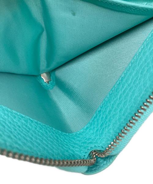 TIFFANY & Co.（ティファニー）TIFFANY & Co. (ティファニー) ラウンドファスナー財布 ブルーの古着・服飾アイテム