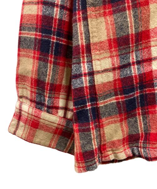 PENDLETON（ペンドルトン）PENDLETON (ペンドルトン) 70's ボードシャツ レッド×ブラウン サイズ:Ｍの古着・服飾アイテム