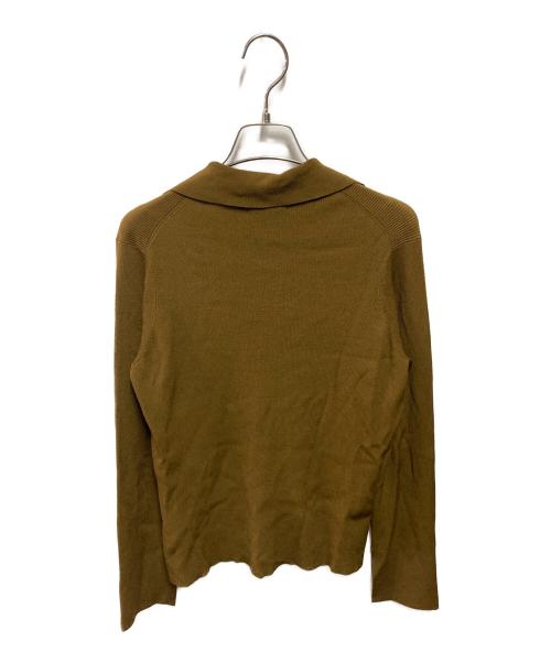 DES PRES（デ プレ）DES PRES (デ プレ) コンフォートレーヨンストレッチ シャツカラーカーディガン ブラウン サイズ:ＦＲＥＥの古着・服飾アイテム