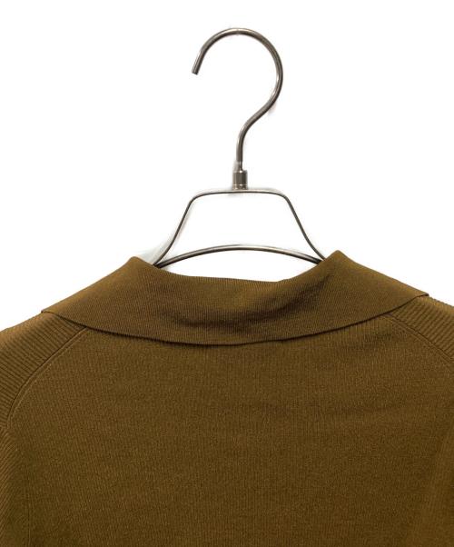 DES PRES（デ プレ）DES PRES (デ プレ) コンフォートレーヨンストレッチ シャツカラーカーディガン ブラウン サイズ:ＦＲＥＥの古着・服飾アイテム