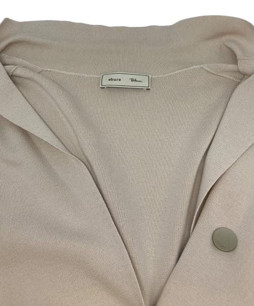 ebure（エブール）ebure (エブール) Ron Herman (ロンハーマン) コットンシルクニットジャケット ベージュ サイズ:ＦＲＥＥの古着・服飾アイテム