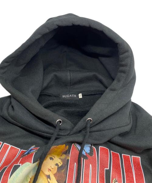 SUGATA（スガタ）SUGATA (スガタ) SWEET DREAM HOODIE ブラック サイズ:Ｌの古着・服飾アイテム