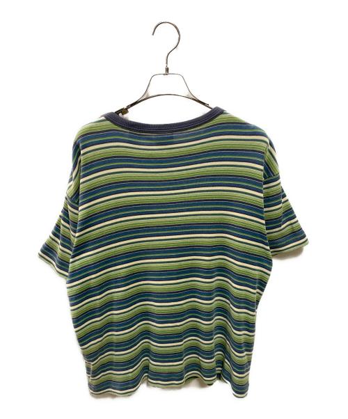 OLD GAP（オールドギャップ）OLD GAP (オールドギャップ) ボーダーポケットＴシャツ グリーン サイズ:Ｌの古着・服飾アイテム