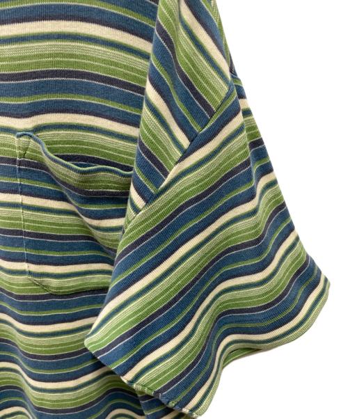 OLD GAP（オールドギャップ）OLD GAP (オールドギャップ) ボーダーポケットＴシャツ グリーン サイズ:Ｌの古着・服飾アイテム