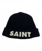 SAINT MICHAELセントマイケル）の古着「KNIT CAP」｜ブラック