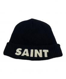 SAINT MICHAEL（セントマイケル）の古着「KNIT CAP」｜ブラック