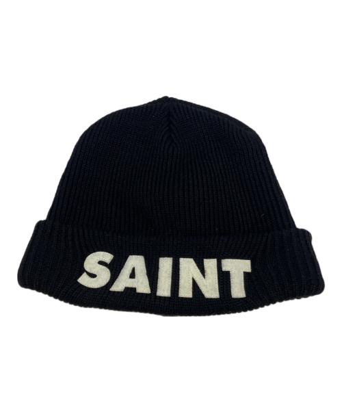 SAINT MICHAEL（セントマイケル）SAINT MICHAEL (セントマイケル) KNIT CAP ブラック サイズ:SIZE OSの古着・服飾アイテム
