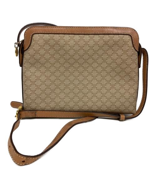 CELINE（セリーヌ）CELINE (セリーヌ) マカダムショルダーバッグ ブラウンの古着・服飾アイテム