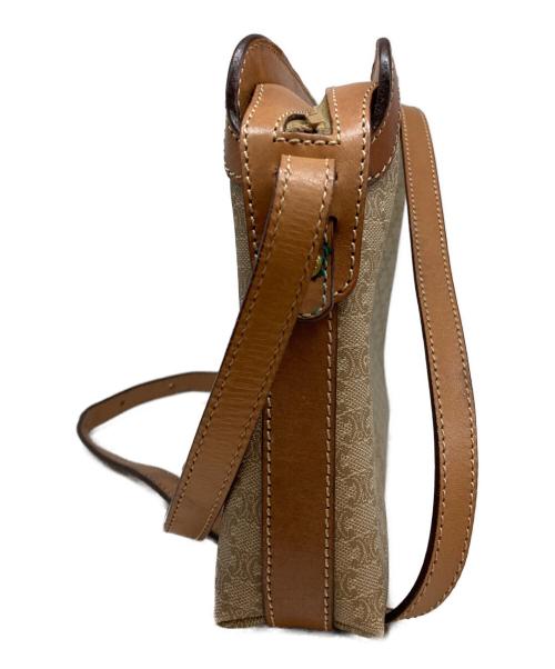 CELINE（セリーヌ）CELINE (セリーヌ) マカダムショルダーバッグ ブラウンの古着・服飾アイテム