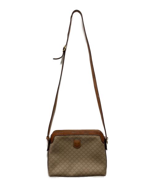 CELINE（セリーヌ）CELINE (セリーヌ) マカダムショルダーバッグ ブラウンの古着・服飾アイテム