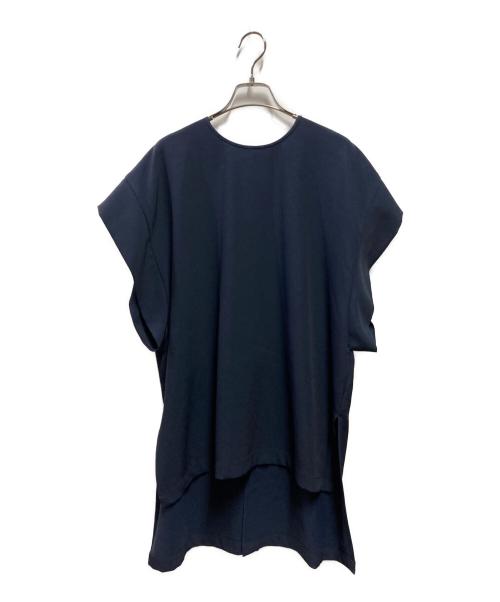 LE PHIL（ル フィル）LE PHIL (ル フィル) 2WAYツイルブラウス ネイビー サイズ:FREEの古着・服飾アイテム